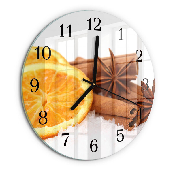 Reloj de pared redondo Limón y vainilla