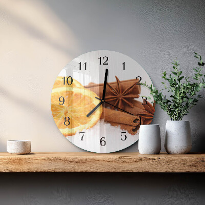 Reloj de pared redondo Limón y vainilla