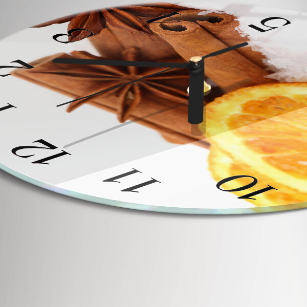 Reloj de pared redondo Limón y vainilla