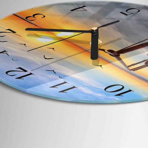 Reloj de pared redondo Muelle