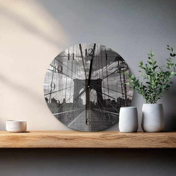Reloj de pared redondo Puente