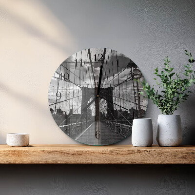 Reloj de pared redondo Puente