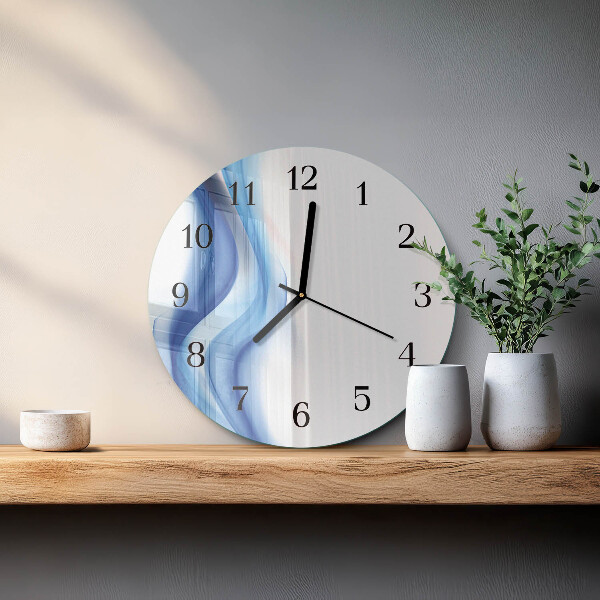 Reloj de pared redondo Humo abstracto