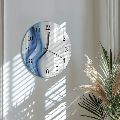 Reloj de pared redondo Humo abstracto