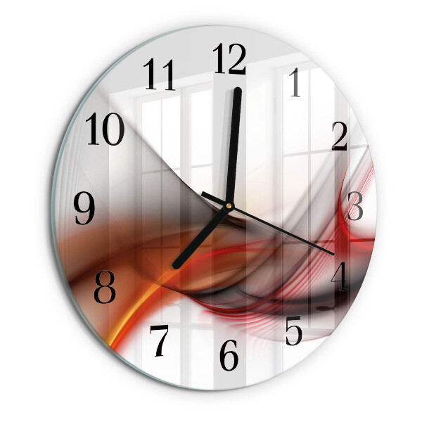 Reloj de pared redondo Líneas abstractas