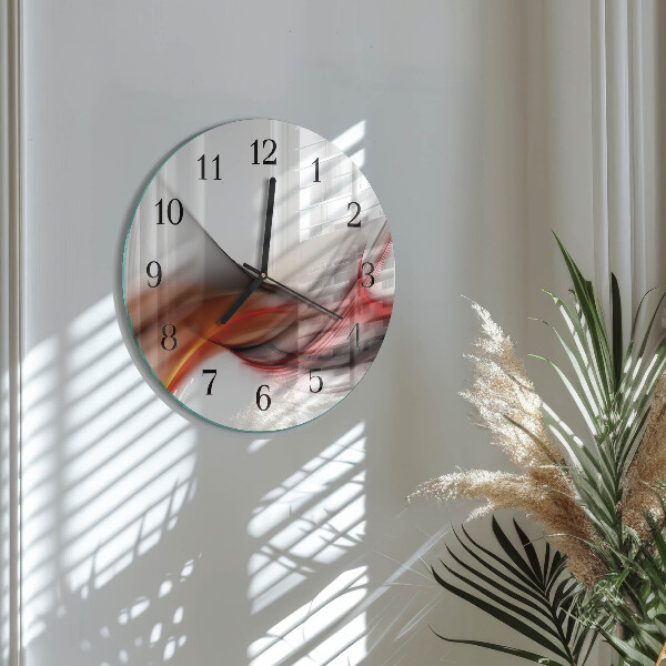 Reloj de pared redondo Líneas abstractas