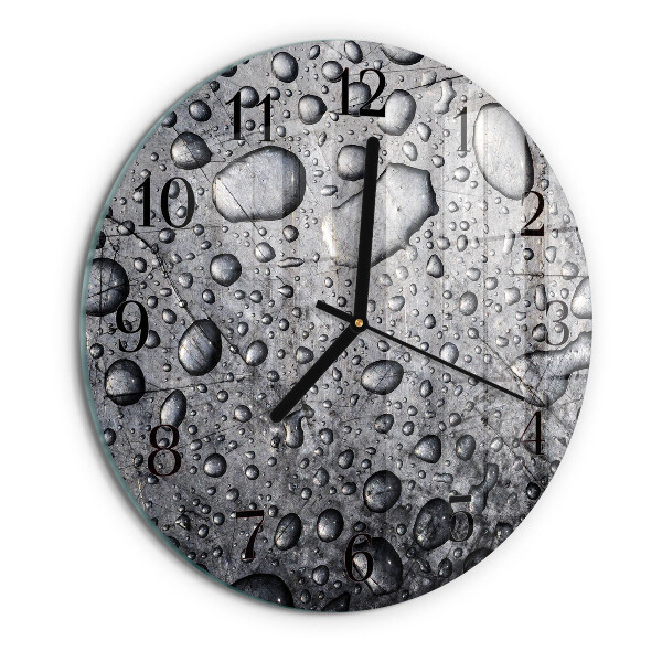 Reloj de pared redondo Gotas