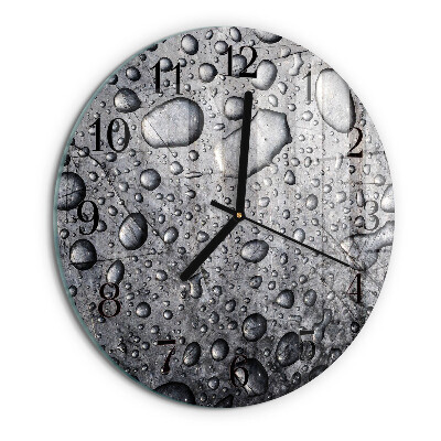 Reloj de pared redondo Gotas