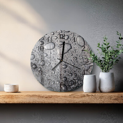 Reloj de pared redondo Gotas