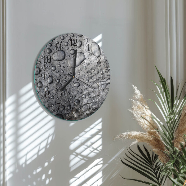 Reloj de pared redondo Gotas