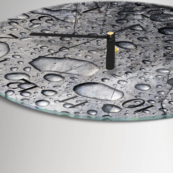 Reloj de pared redondo Gotas