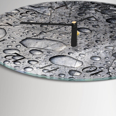Reloj de pared redondo Gotas