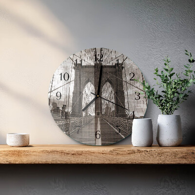 Reloj de pared redondo Puente
