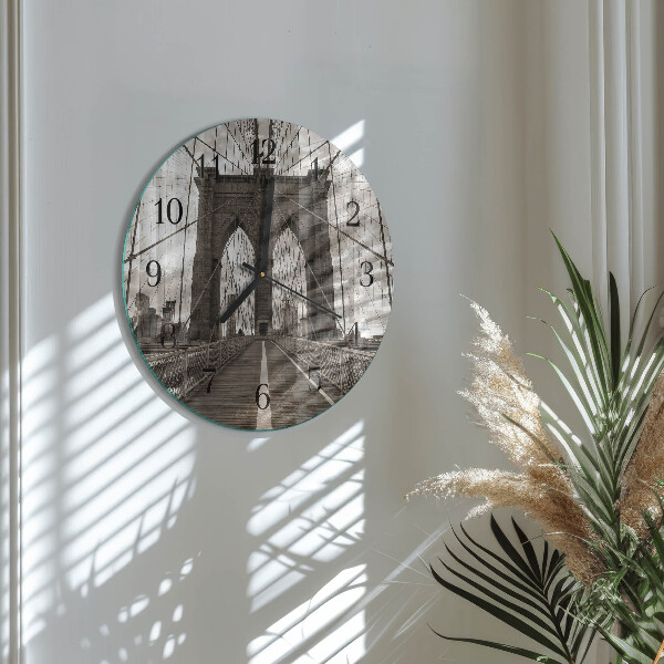 Reloj de pared redondo Puente