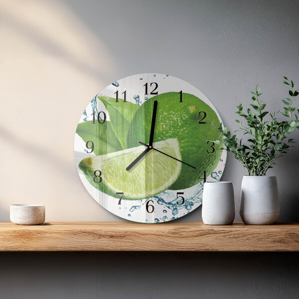 Reloj de pared redondo Carbonato de calcio