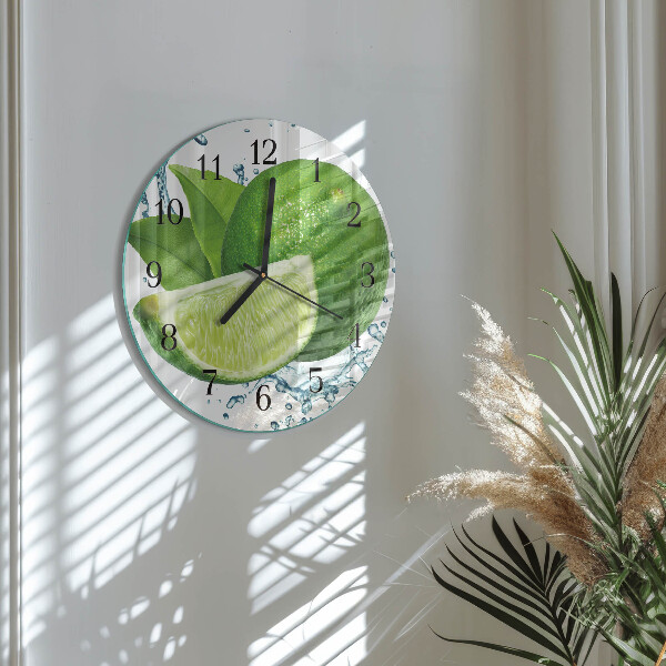 Reloj de pared redondo Carbonato de calcio