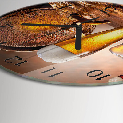 Reloj de pared redondo Barril de cerveza