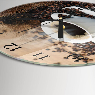 Reloj de pared redondo Taza de café