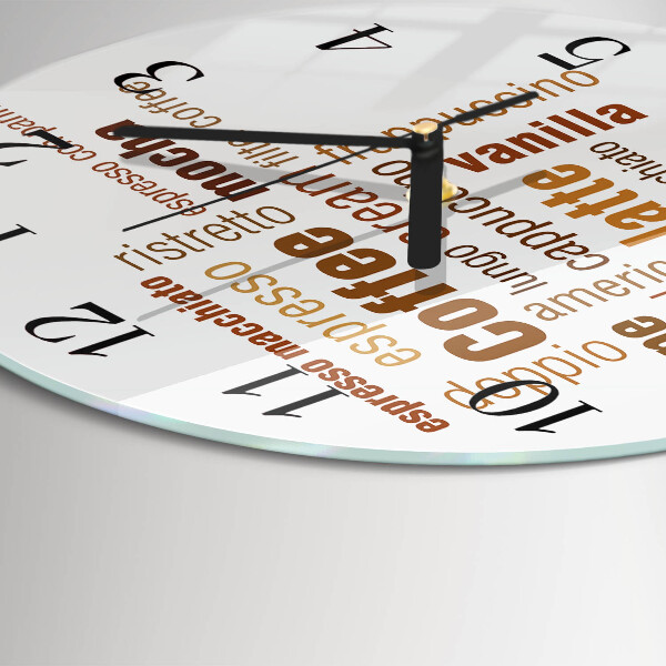 Reloj de pared redondo Café