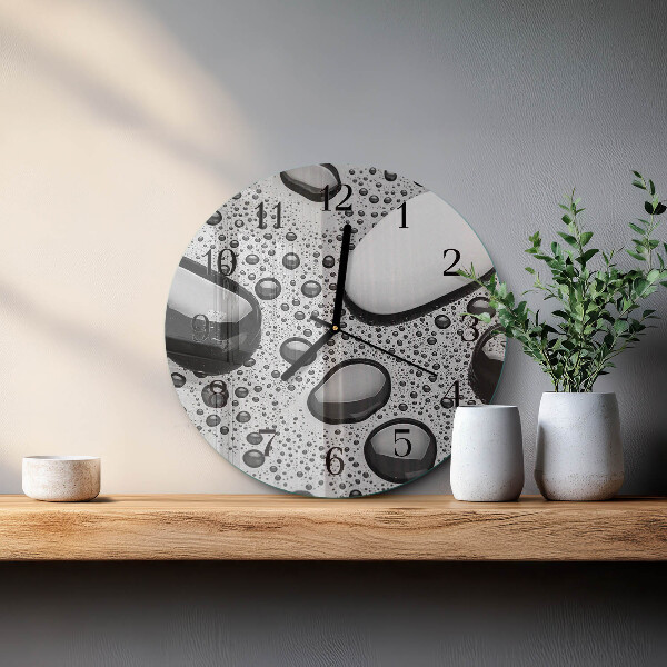 Reloj de pared redondo Piedras