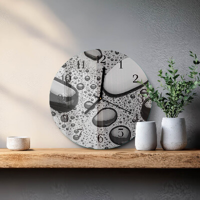 Reloj de pared redondo Piedras