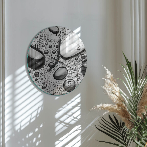 Reloj de pared redondo Piedras