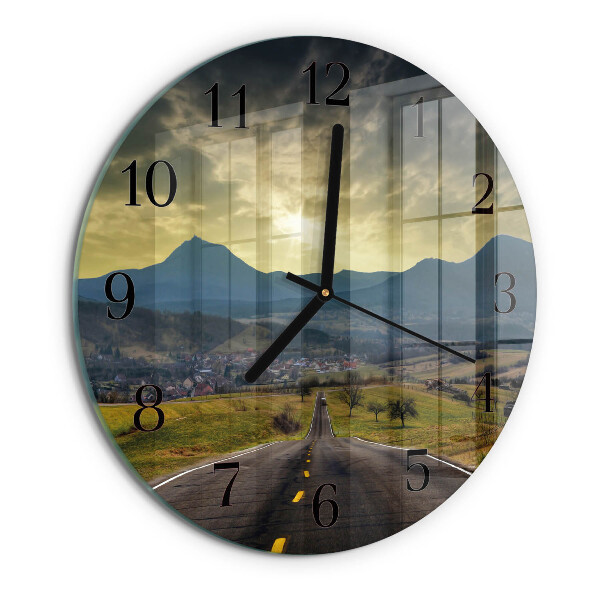 Reloj de pared redondo Sendero de las montañas