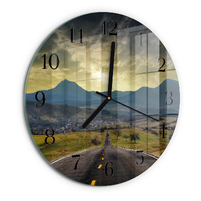 Reloj de pared redondo Sendero de las montañas