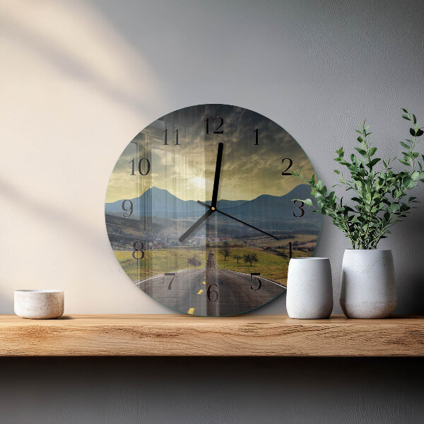 Reloj de pared redondo Sendero de las montañas