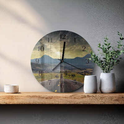 Reloj de pared redondo Sendero de las montañas