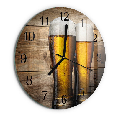 Reloj de pared redondo Cerveza