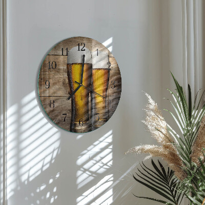 Reloj de pared redondo Cerveza