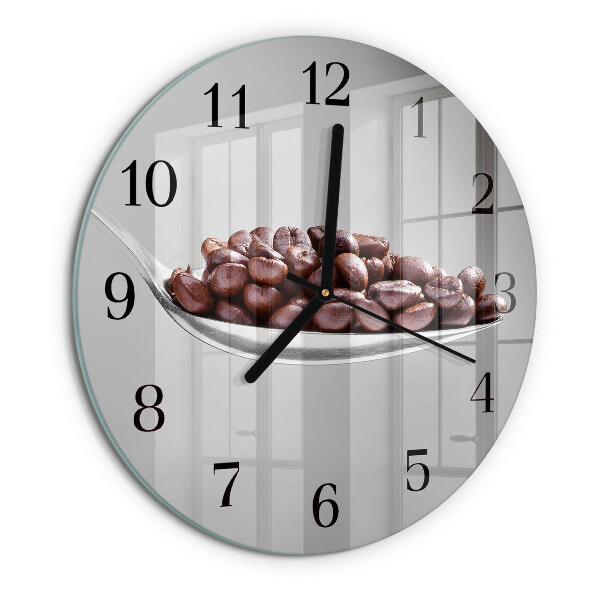 Reloj de pared redondo Una cucharada de café