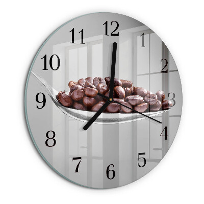Reloj de pared redondo Una cucharada de café