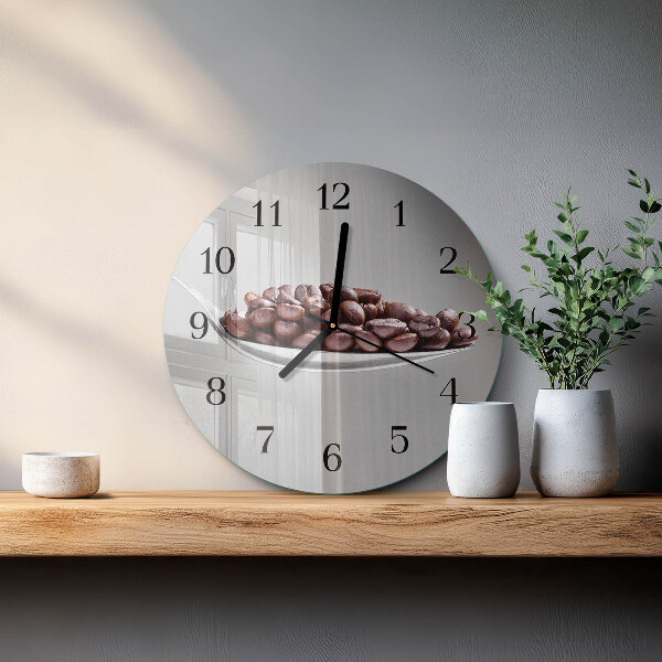 Reloj de pared redondo Una cucharada de café