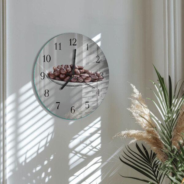 Reloj de pared redondo Una cucharada de café