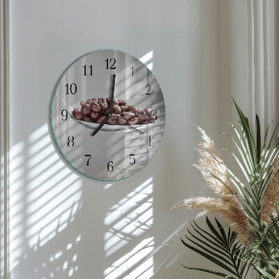 Reloj de pared redondo Una cucharada de café