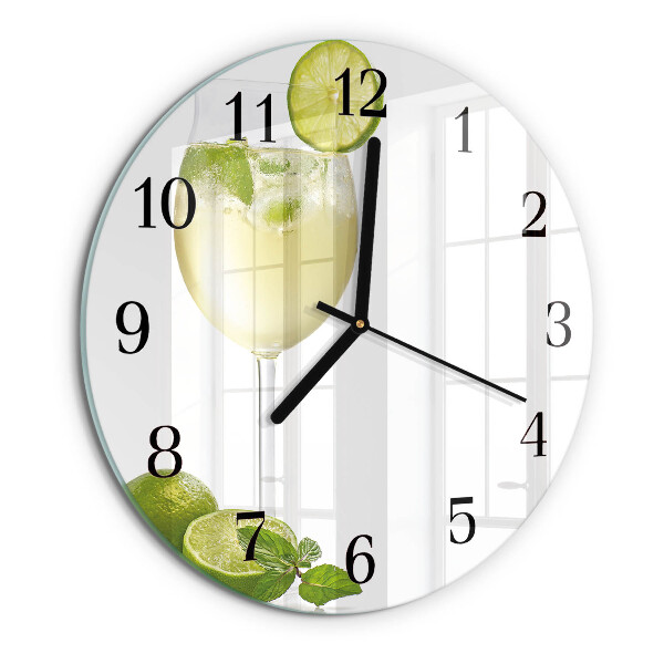 Reloj de pared redondo Carbonato de calcio