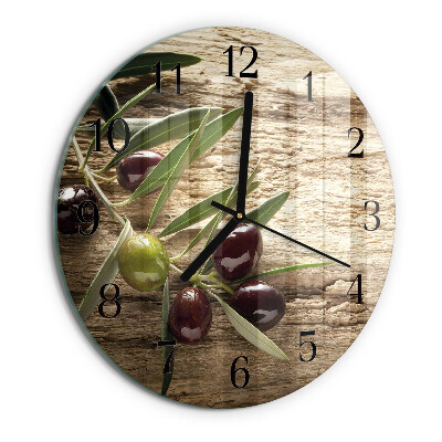 Reloj de pared redondo Aceitunas