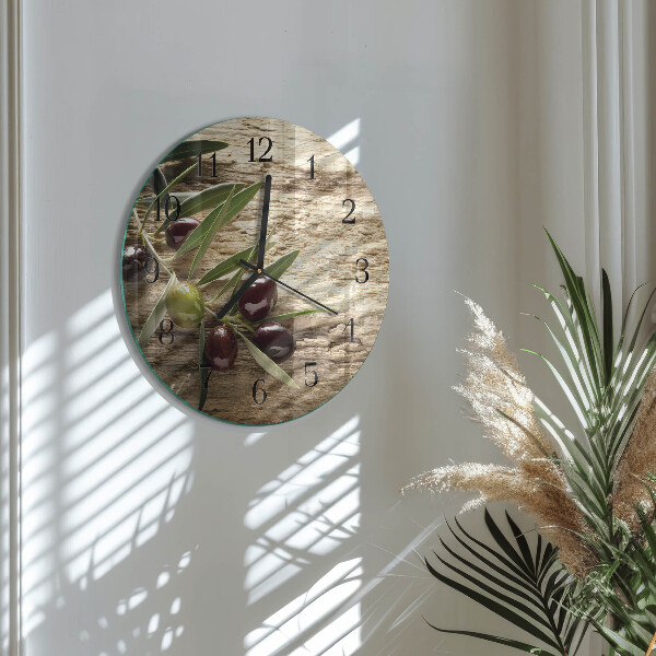 Reloj de pared redondo Aceitunas