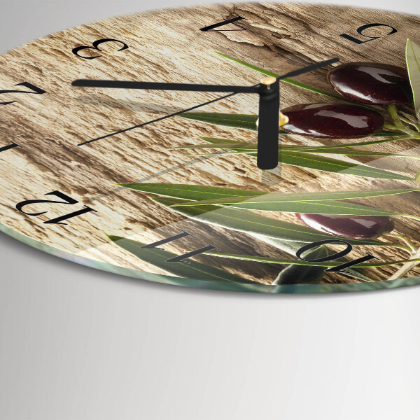 Reloj de pared redondo Aceitunas