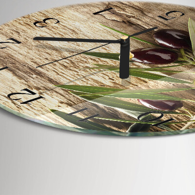 Reloj de pared redondo Aceitunas