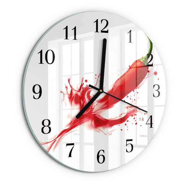 Reloj de pared redondo Ají picante