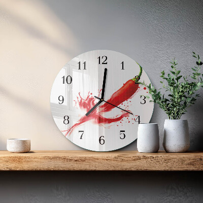 Reloj de pared redondo Ají picante