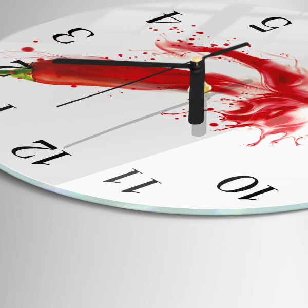 Reloj de pared redondo Ají picante