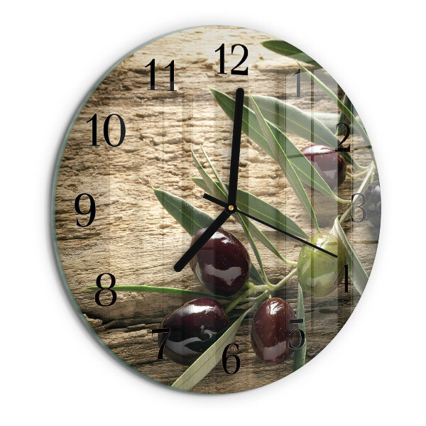 Reloj de pared redondo Aceitunas