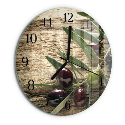 Reloj de pared redondo Aceitunas