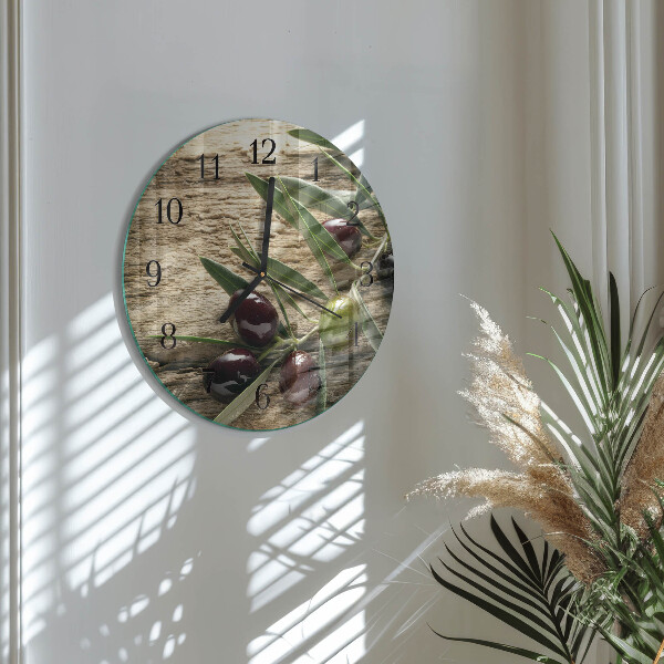 Reloj de pared redondo Aceitunas