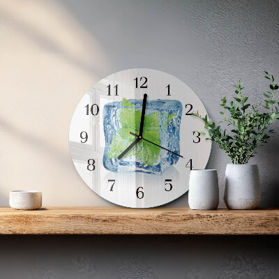 Reloj de pared redondo Menta helada