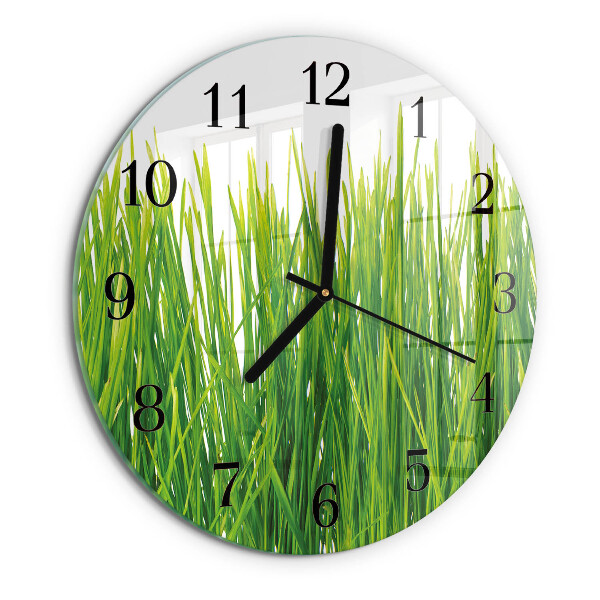 Reloj de pared redondo Césped